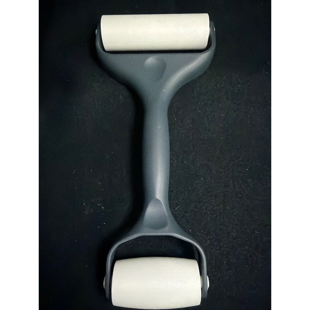 Pampered Chef Baker's Roller Gray White Dual Ended Pastry Dough Tool 1485